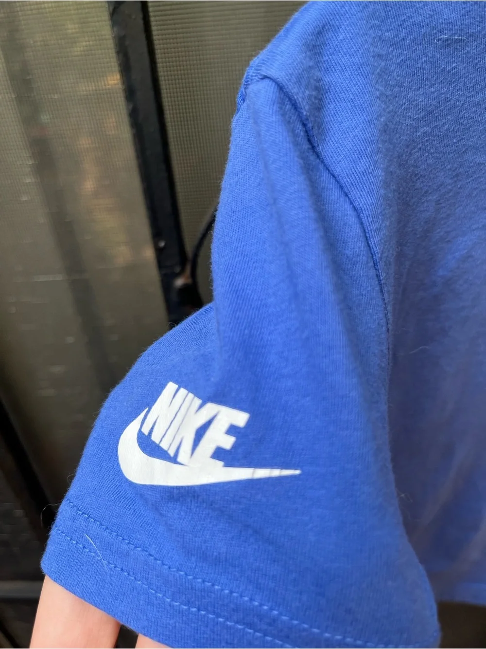 Nike Blue Stay Spicy Shiba Inu Graphic Tee